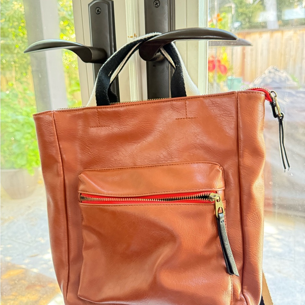 Brown Leather Tote Bag